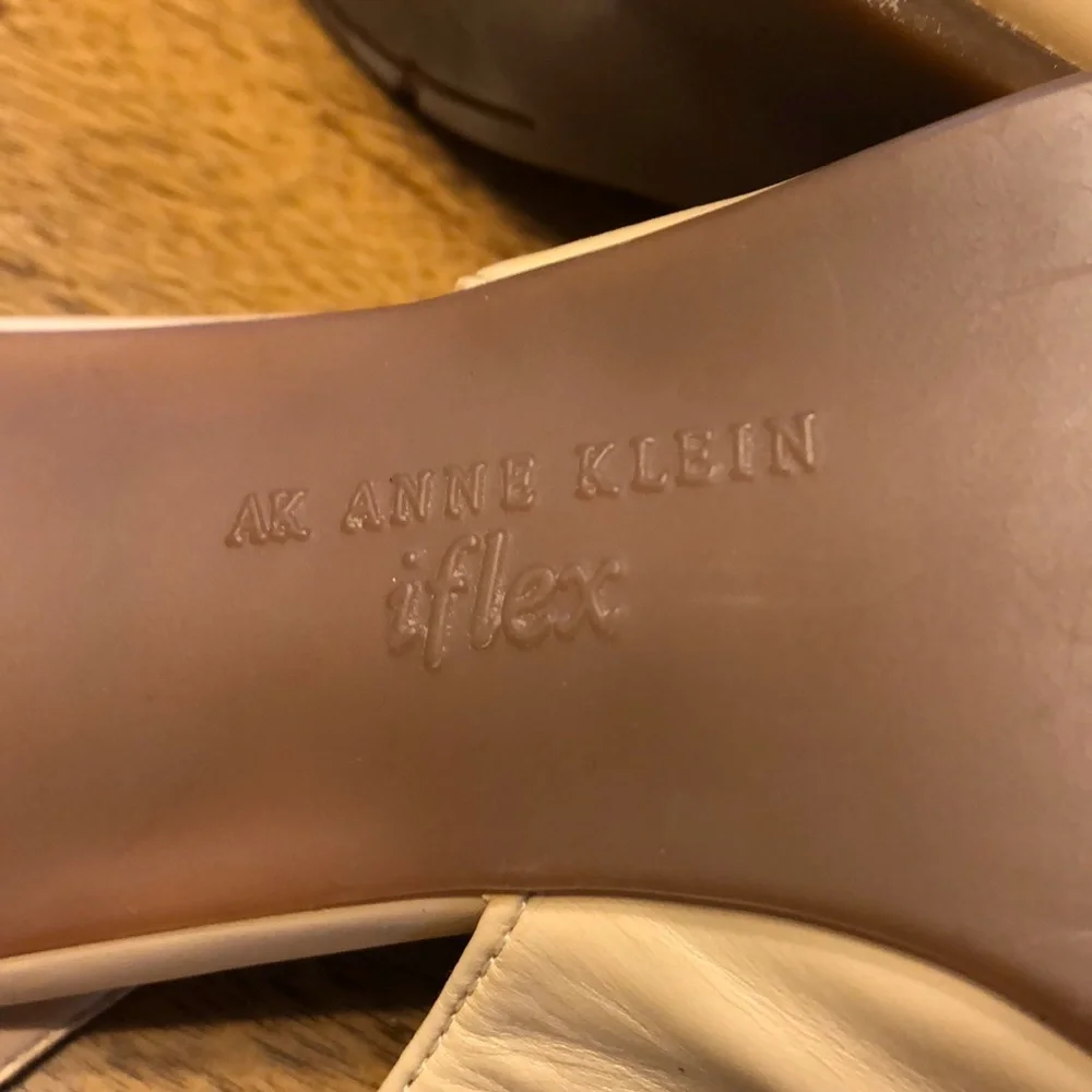 Anne Klein Leather Slingbacks
